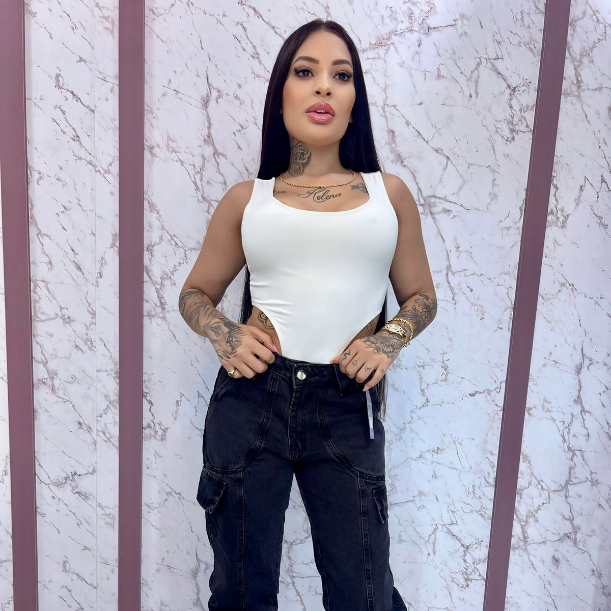 Calça Jeans Jogger Grafite