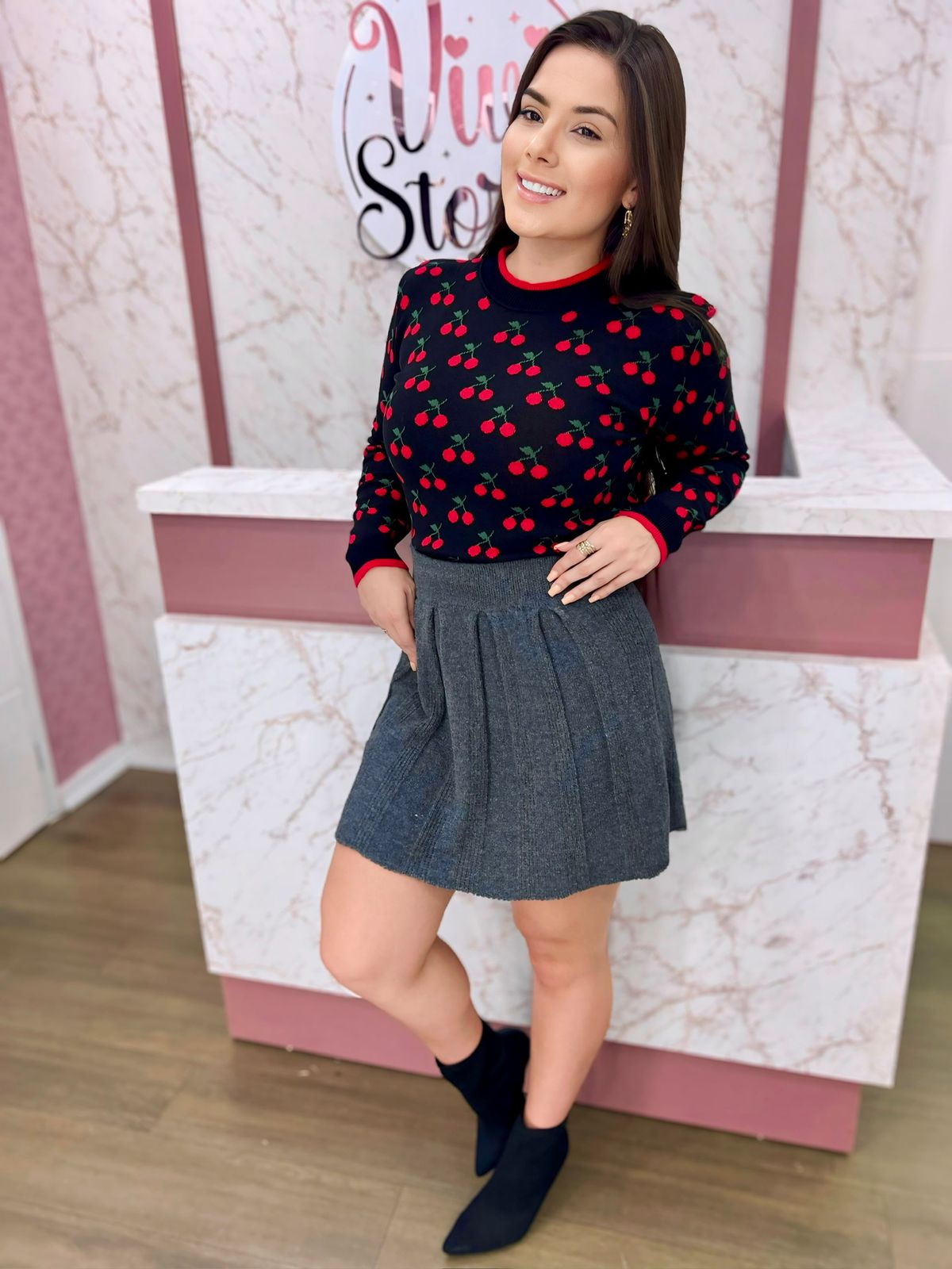 Blusa em tricô 🍒