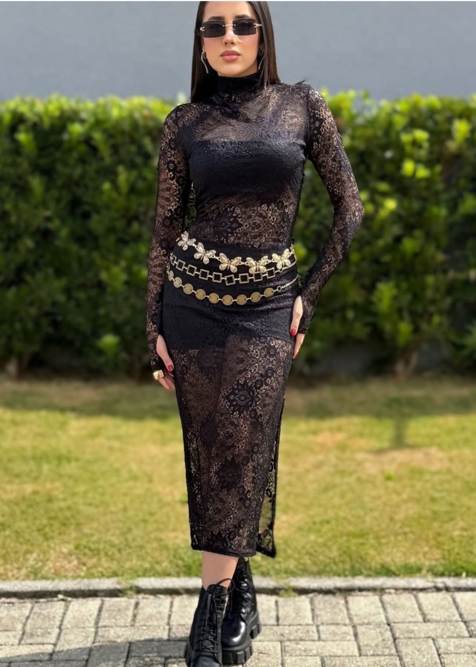 Cinto dourado mandala