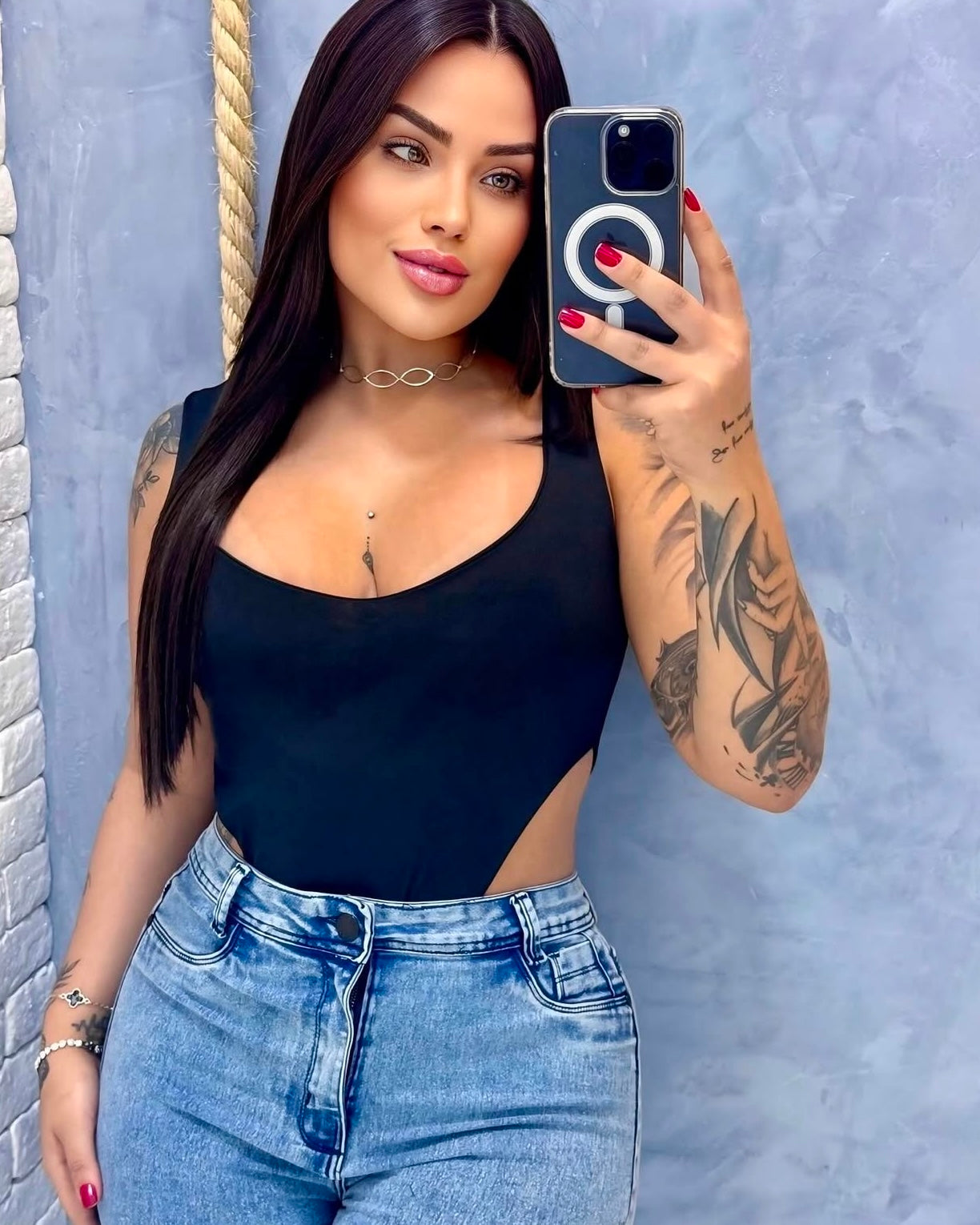 Body Cavado Duplo Branco