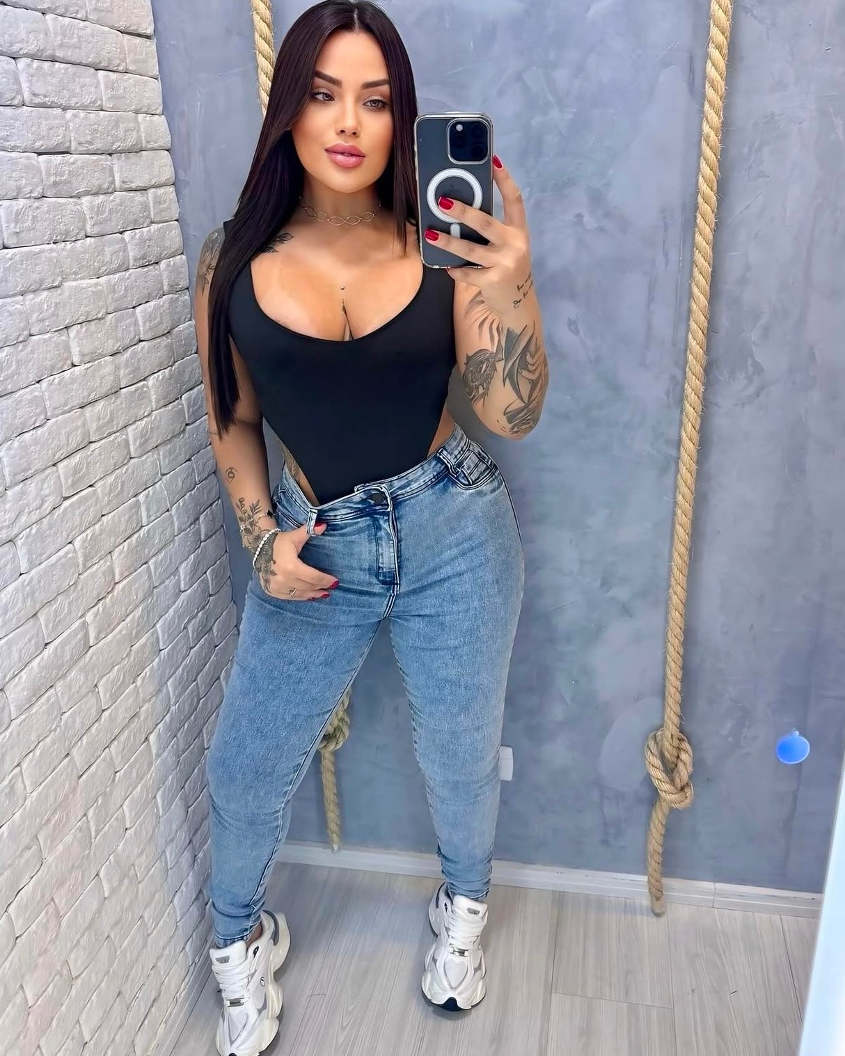 Body Cavado Duplo Branco