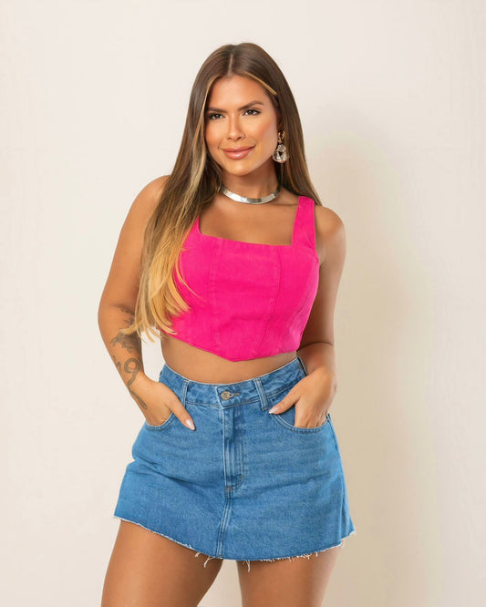 Shorts saia jeans