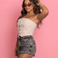Shorts saia grafite marmorizado