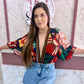 Body estampado estilo Farm Azul