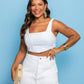 Conjunto jeans branco