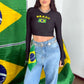 Cropped Seleção com luvinha...