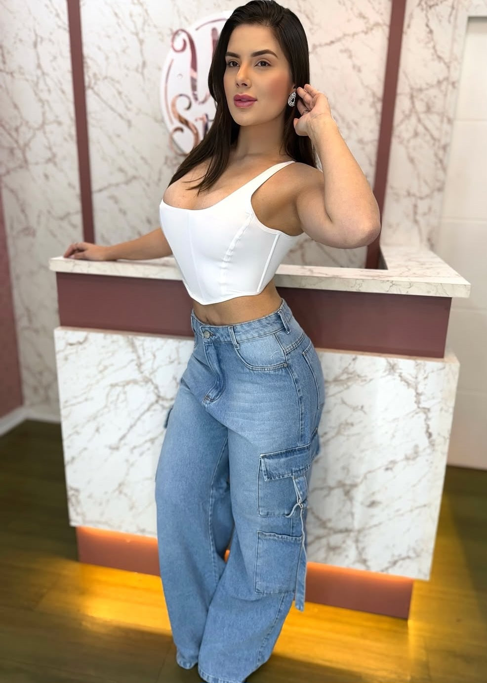 Calça cargo gringa