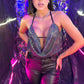 Cropped holográfico...Gola boba