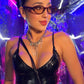 Corset vinil preto...