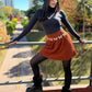 Body poliamida com decote nas costas e luvinha