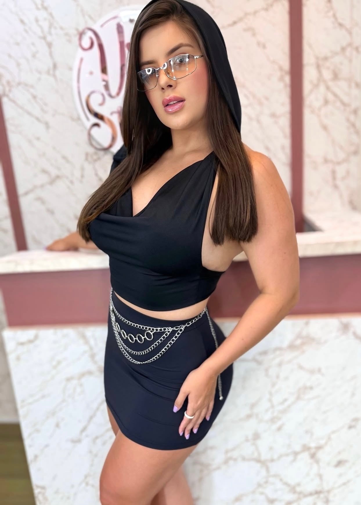 Cropped c capuz