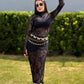 Vestido Manga Longa em Renda
