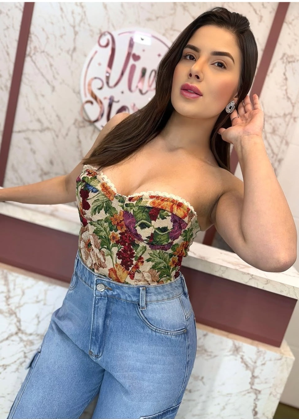 Corset estampado