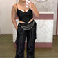 Calça gloss preta