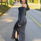Vestido ombro a ombro com bojo