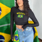 Cropped Seleção com luvinha...