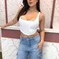 Cropped corset maju