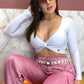 Calça gloss rosa bebê
