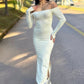 Vestido ombro a ombro com bojo