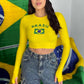 Cropped Brasil com luvinha...