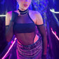 Body em tule c luva...