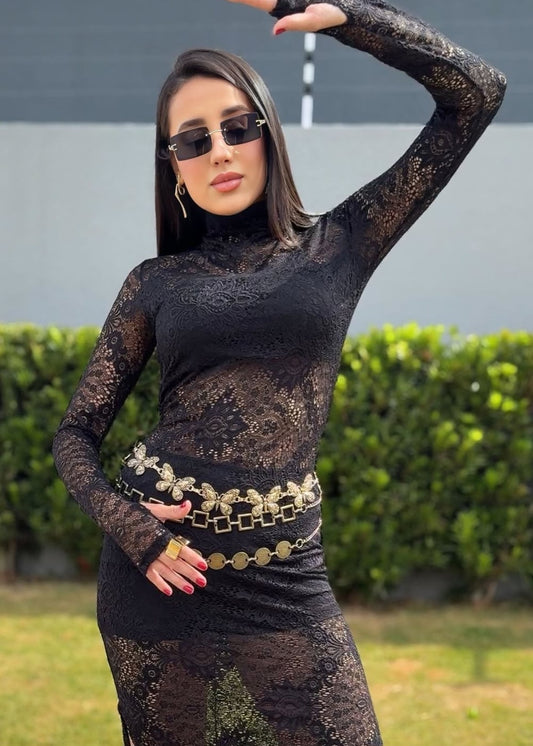 Cinto dourado mandala